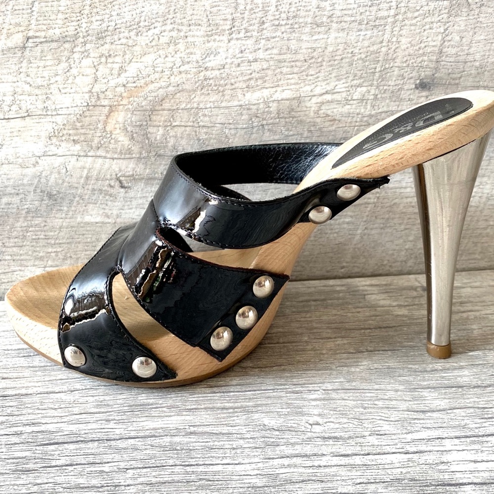 D&G Patent Leather Platform Slide View 5